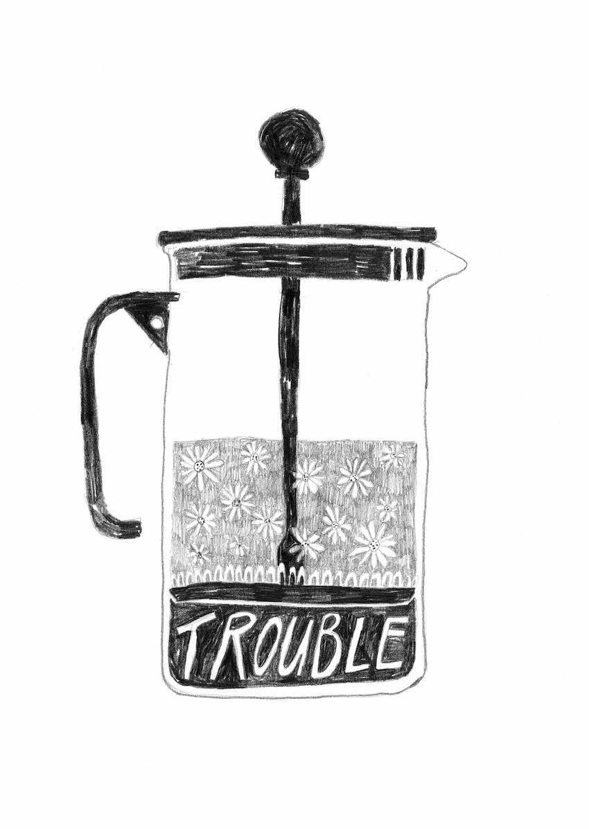 © Pia Salzer Single Illustration – Troublepress 2018