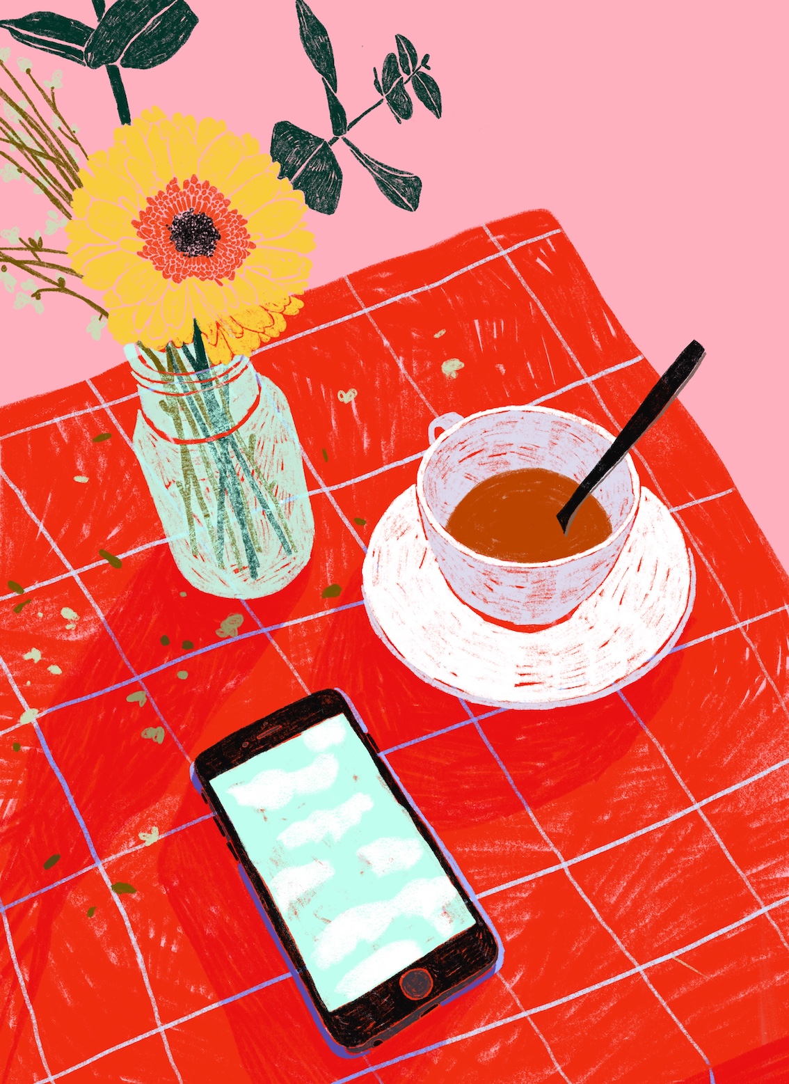 © Pia Salzer Single Illustration – Spring Afternoon 2019