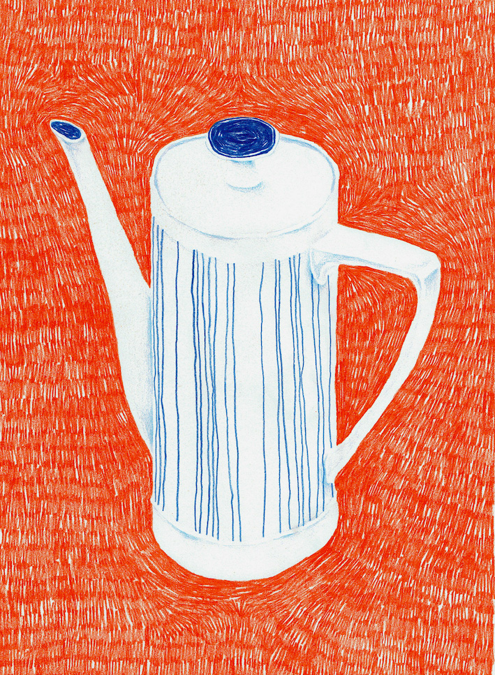 © Pia Salzer Single Illustration – Simons Coffee pot 2020