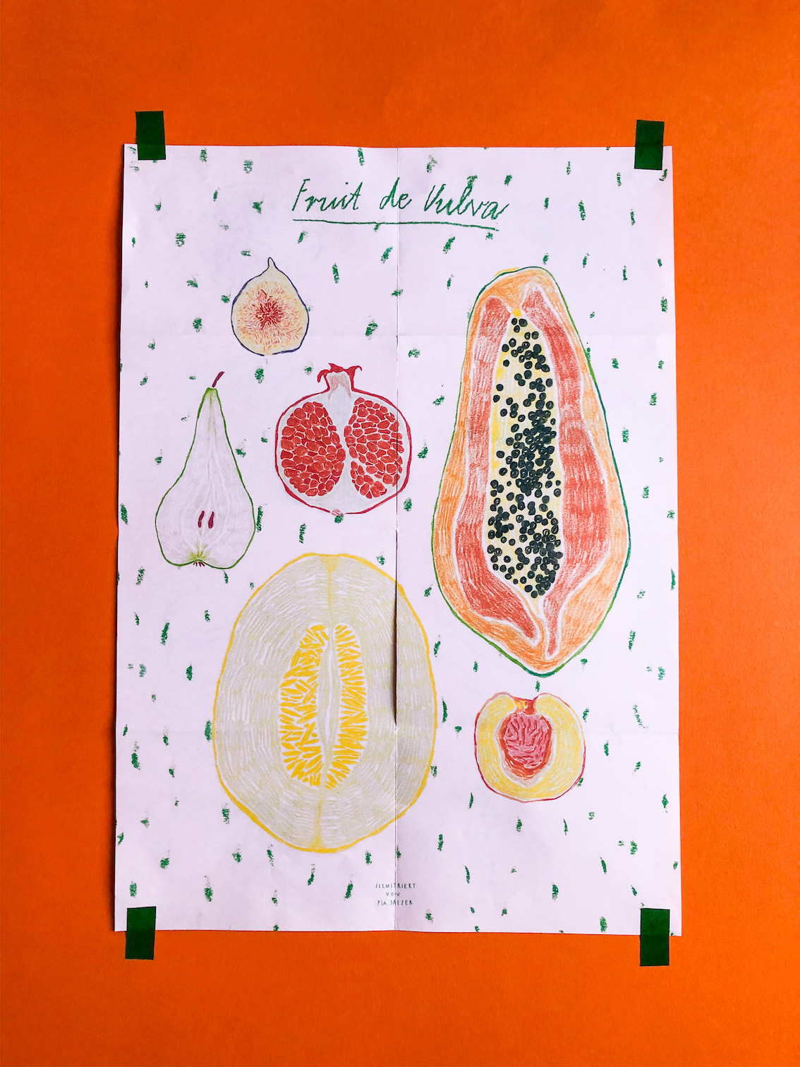 © Pia Salzer Fruit de Vulva Poster