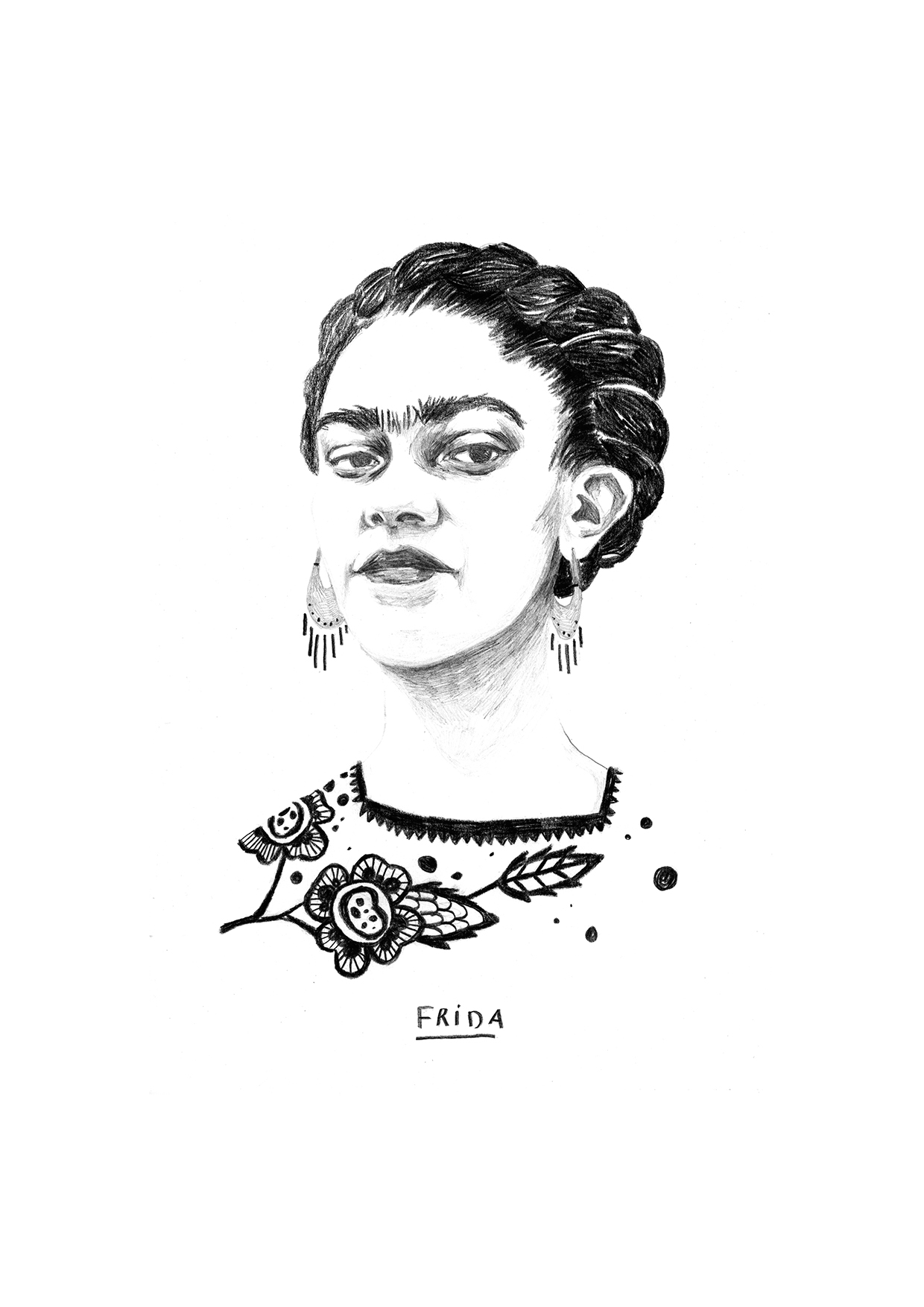 © Pia Salzer Single Illustration – Frida Kahlo 2018
